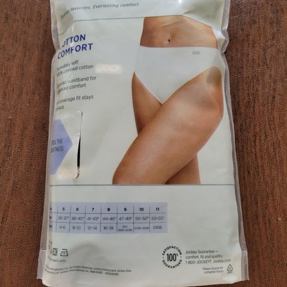 Jockey Elance French Cut Black Size 8 - Picture 4 of 6